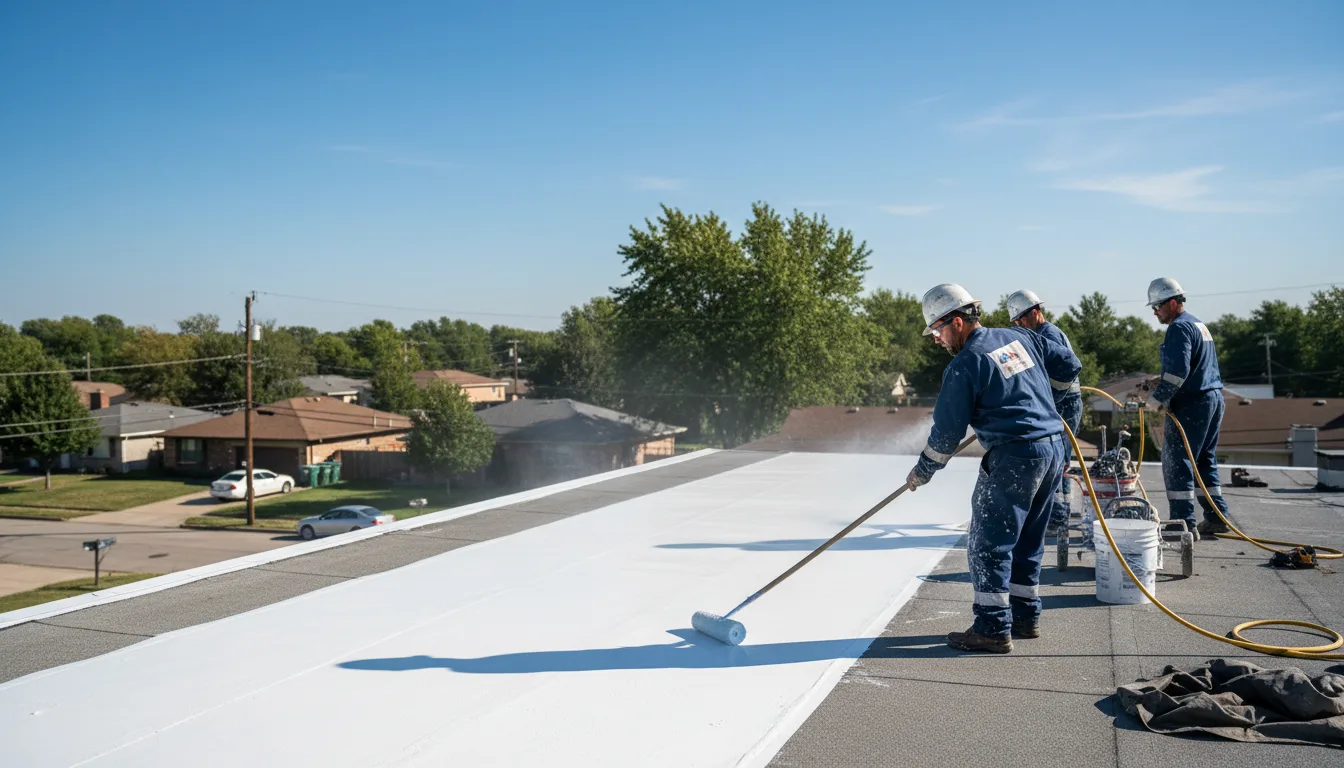 Commercial roof coating in Topsham, VT near me